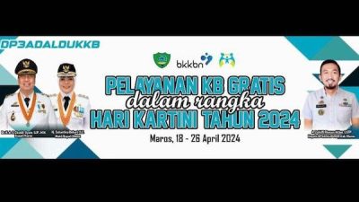 Sambut Hari Kartini 2024, Pemda Maros Gelar Layanan KB Gratis