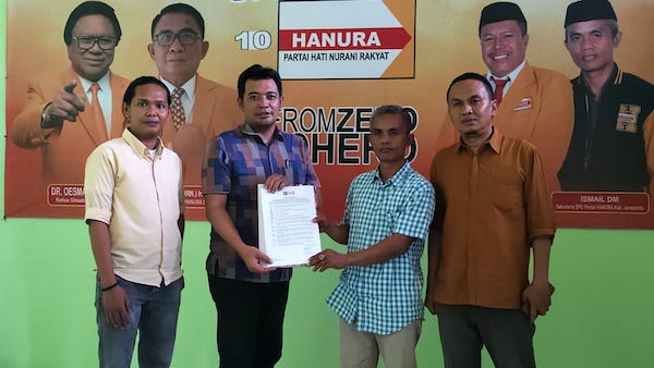Ikut Penjaringan di Hanura, MSP Resmi Kembalikan Formulir Calon Bupati Jeneponto