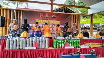 Polda Sulbar Tangkap 3 Pelaku Bom Ikan