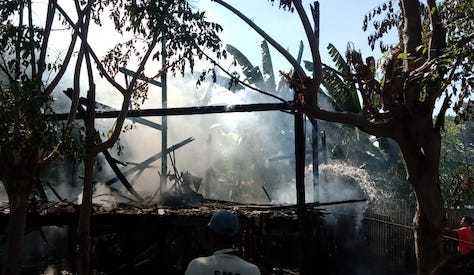 Lupa Matikan Tungku Bakar, 1 Rumah Warga di Jeneponto Hangus Terbakar