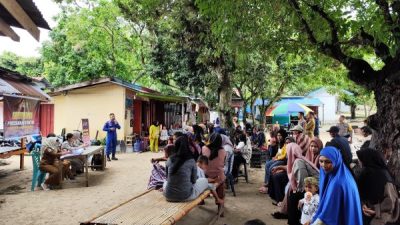 Ditpolairud Polda Sulbar Sosialisasikan Pencegahan Stunting di Pulau Karampuang