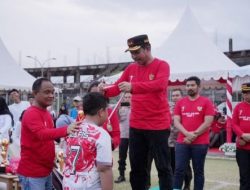 Agus Salim Tutup Turnamen Sepak Bola Kajati Sulsel Cup I 2024