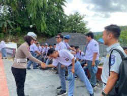 Grebek Sekolah, Polwan Ditlantas Polda Sulbar Ajak Siswa Jadi Pelopor Keselamatan
