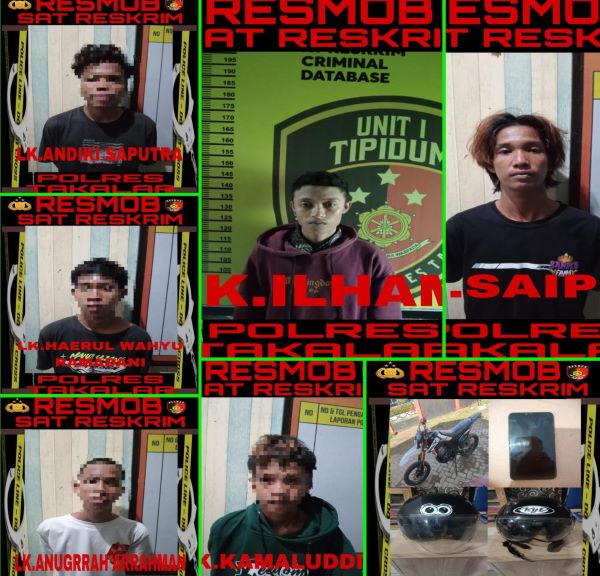 Komplotan Pencurian di Takalar Berhasil Ditangkap Polisi