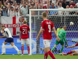 Euro 2024, Inggris Gagal Tundukkan Denmark : Skor 1-1