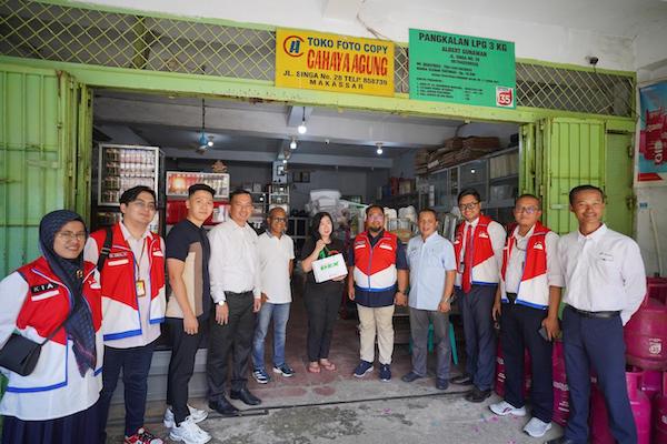 Pertamina Sulawesi-Hiswana Migas Makassar Monitoring di Pangkalan LPG 3 Kg