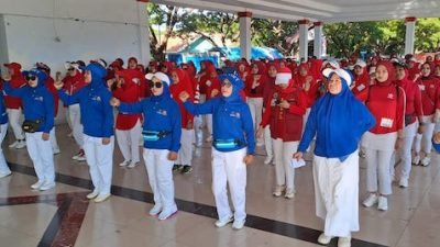 Pertama di Jeneponto, Ratusan Peserta Antusias Ikuti Senam Tera Indonesia
