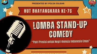Sambut HUT Bhayangkara, Polda Sulbar Gelar Lomba Stand-up Comedy untuk Umum