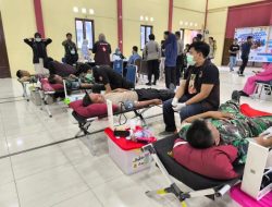 Sambut Hari Bhayangkara ke-78, Polres Majene Gelar Donor Darah