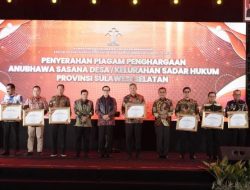 Menkumham Resmikan 33 Desa/Kelurahan Sadar Hukum di Sulsel