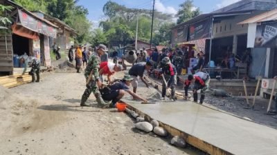 TMMD di Tator, Gotong Royong TNI dan Masyarakat Membangun Desa