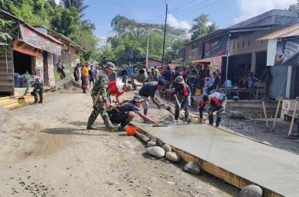 TMMD di Tator, Gotong Royong TNI dan Masyarakat Membangun Desa