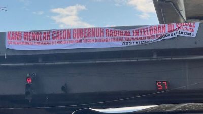 Beredar Spanduk Penolakan Cagub Radikal Intoleran di Makassar, Ini kata Kapolrestabes