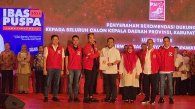 Pasangan Ibas-Puspa Resmi Kantongi Rekomendasi PSI di Pilkada Lutim