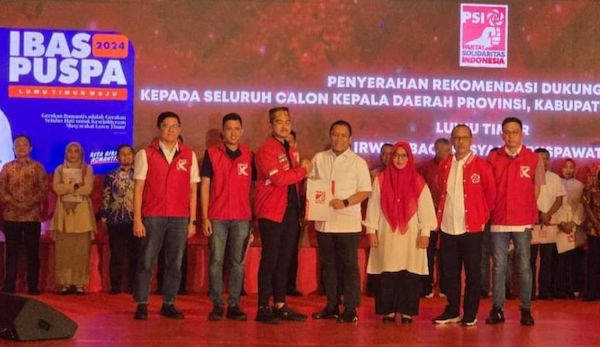 Pasangan Ibas-Puspa Resmi Kantongi Rekomendasi PSI di Pilkada Lutim