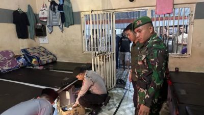 Rutan Kelas II B Majene Gelar Penggeladahan Blok Hunian Narapidana