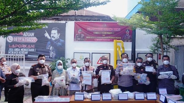 Kejari Makassar Musnahkan Barang Bukti Narkotika, Nilainya Capai Miliaran