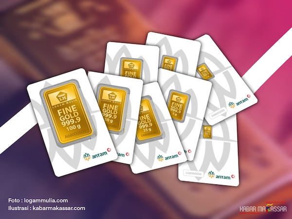 Harga Emas Antam dan UBS Jumat 9 Agustus 2024
