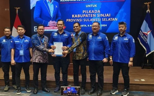Rekomendasi Demokrat untuk Muzayyin-Ikhsan di Pilkada Sinjai