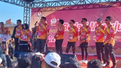 Wakapolres Gowa Hadiri KPU Fun Run Paraga 2024