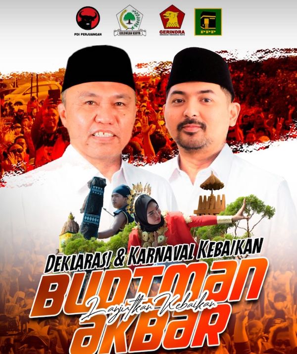 Hari Ini, Paslon Petahana Budiman-Akbar Daftar ke KPU Lutim