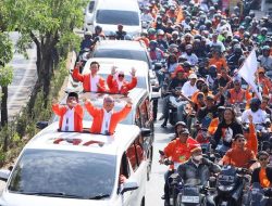 Tampil Serasi, Indira-Ilham Resmi Mendaftar di KPU Makassar