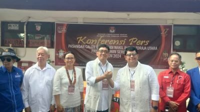 Frederick Viktor Palimbang-Andre Branch Silambi Resmi Mendaftar di KPU Torut