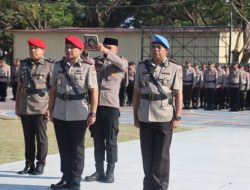 Kapolres Jeneponto Pimpin Upacara Sertijab Kasat Reskrim dan Kasi Propam