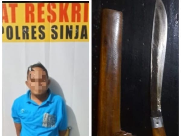 Resahkan Warga, Polres Sinjai Amankan Pria Pembawa Senjata Tajam