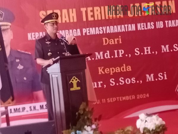 Sertijab Kalapas Takalar Dihadiri Kakanwil Kemenkumham Sulsel