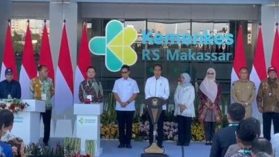 Presiden Jokowi Resmikan RS OJK Makassar