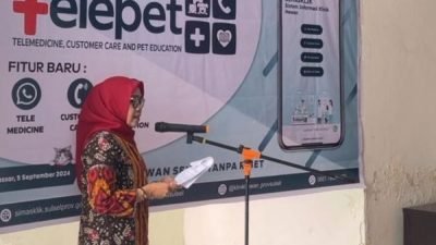 Tingkatkan Layanan Kesehatan, Klinik Hewan Disnakkeswan Sulsel Hadirkan Telepet
