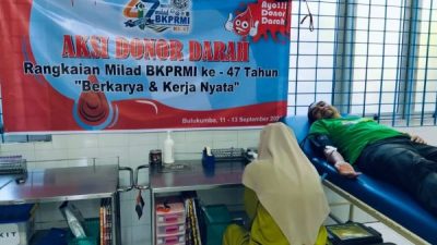 Milad ke-47, BKPRMI Gelar Donor Darah Bekerjasama dengan RSUD Bulukumba