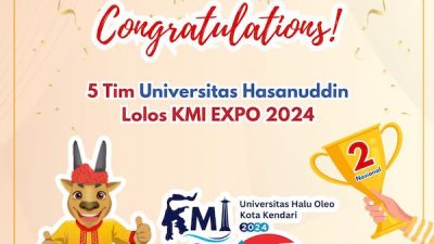 5 Tim Mahasiswa Unhas Lolos KMI Expo 2024