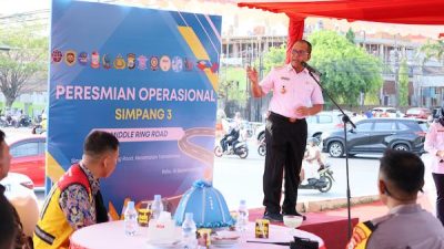 Harap Kemacetan Mengurai, Wali Kota Resmikan Simpang 3 Middle Ring Road