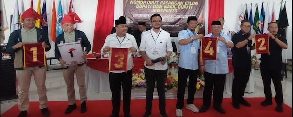 KPU Jeneponto Tetapkan Nomor Urut Paslon Pilkada 2024, Simak Susunan Nomornya!