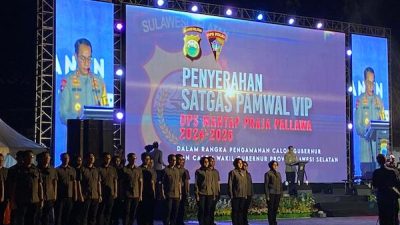 96 Personil Polda Sulsel Dikerahkan Kawal Paslon Gubernur