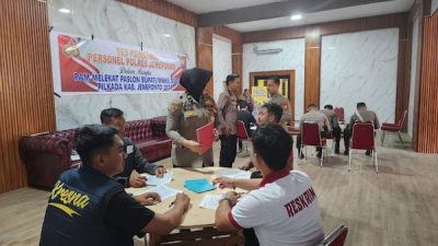 15 Personil Polres Jeneponto Ikuti Tes Psikologi Pengawal Pribadi Paslon Bupati