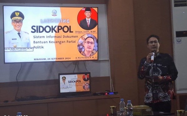 Kesbangpol Sulsel Luncurkan Sidokpol, Aplikasi Pertama Bantuan Keuangan Parpol di Indonesia