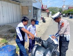 Satlantas Polres Majene Gelar Patroli Hunting System, 13 Pelanggar Ditindak