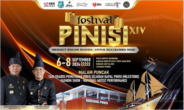 Festival Pinisi XIV 2024 Siap Digelar di Bulukumba