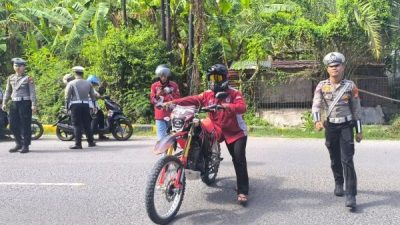 Satlantas Polres Majene Gelar Operasi Lalu Lintas, 14 Pengendara Terjaring