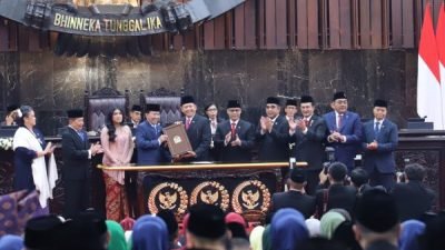 Sebanyak 580 Anggota DPR RI Periode 2024-2029 Resmi Dilantik