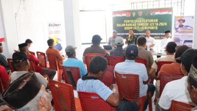 Gandeng Dinas Pertanian, Satgas TMMD Jeneponto Gelar Penyuluhan di Desa Tuju
