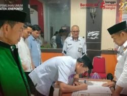 KPU Jeneponto Lantik PAW 1 Anggota PPS di  Tonrokassi Barat