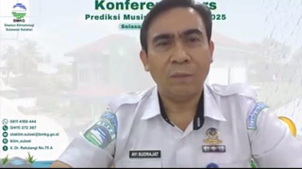 BMKG Prediksi Makassar Hingga Toraja Diguyur Hujan Mulai Oktober