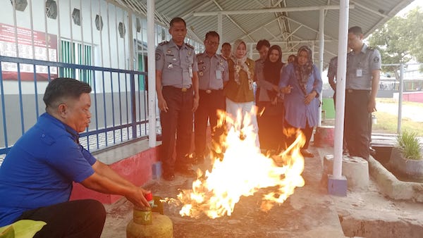 Antisipasi Kebakaran, Lapas Bulukumba Gelar Pelatihan
