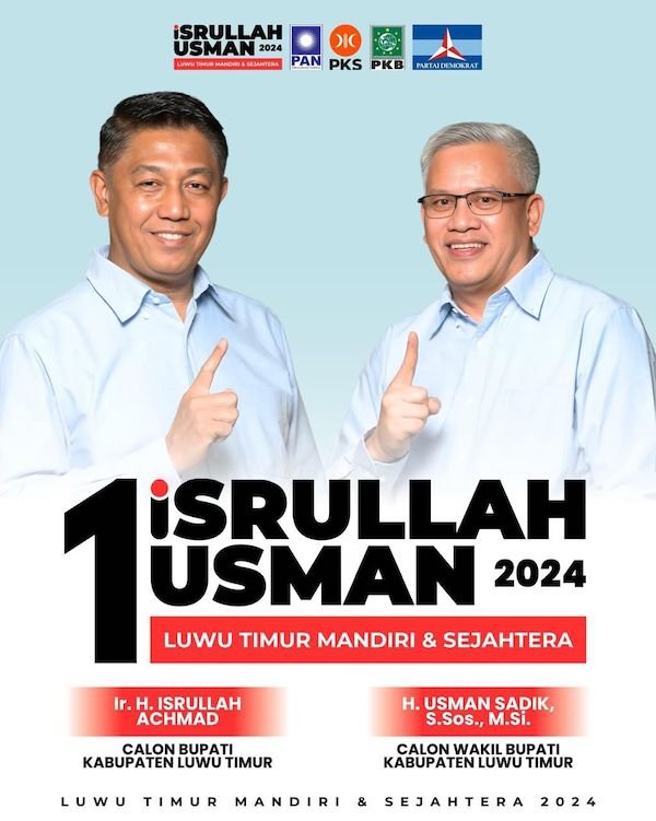 Visi Misi dan Program Strategis Paslon Isrullah-Usman di Pilkada Lutim 2024