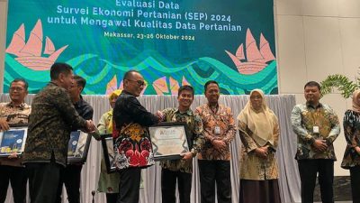 Pemkab Bantaeng Raih Piagam Penghargaan Pembagunan Statistik 2024