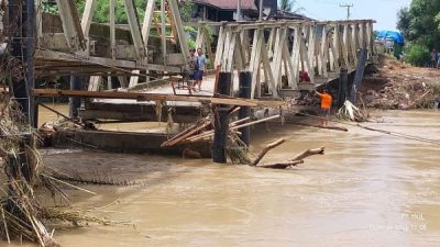 Jembatan di Tommo Rusak, PUPR Sulbar Kirim Tim Tinjau Lokasi